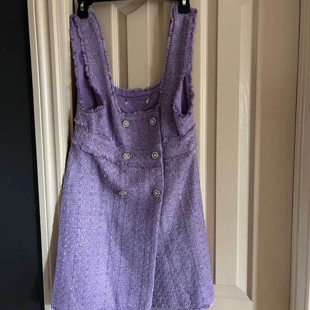 Lavender zara tweed dress